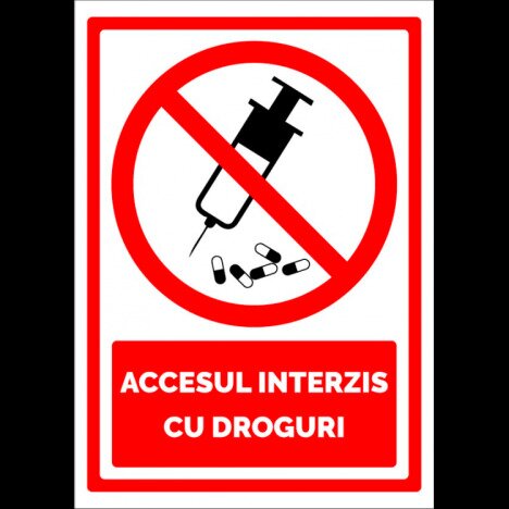 Indicator pentru accesul interzis cu droguri